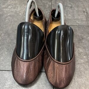 Tieks Raspberry Truffle sz 9 EUC Copper Chocolate Rose Brown Gavrieli Foldable